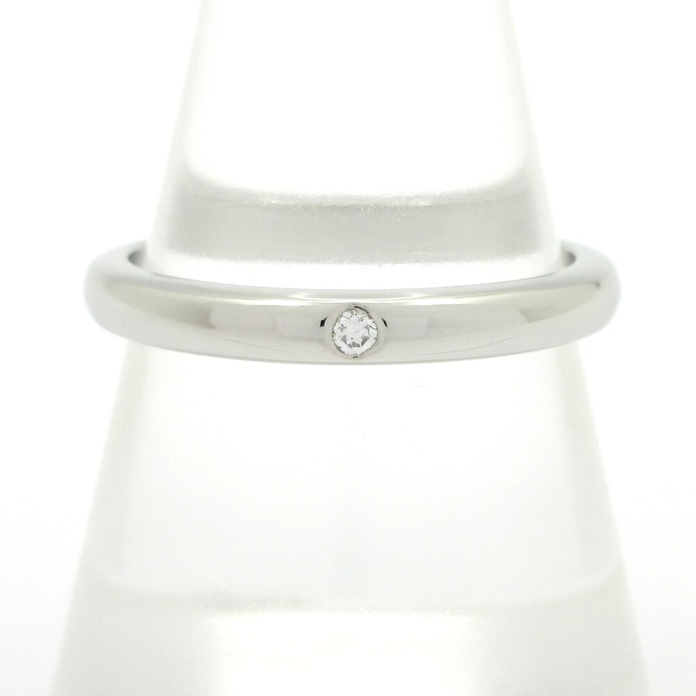 Tiffany & Co. Ring Pt950 Clear Zirconia